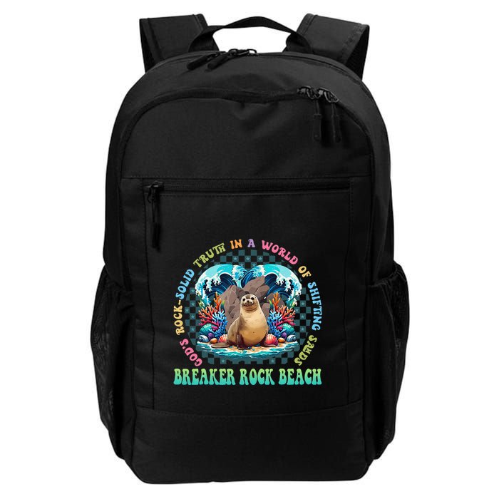 Gods Rock Solid Truth In A World Breaker Rock Beach Vbs 2024 Backpack