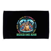 Gods Rock Solid Truth In A World Breaker Rock Beach Vbs 2024 Microfiber Hand Towel