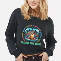 Gods Rock Solid Truth In A World Breaker Rock Beach Vbs 2024 Cropped Pullover Crew