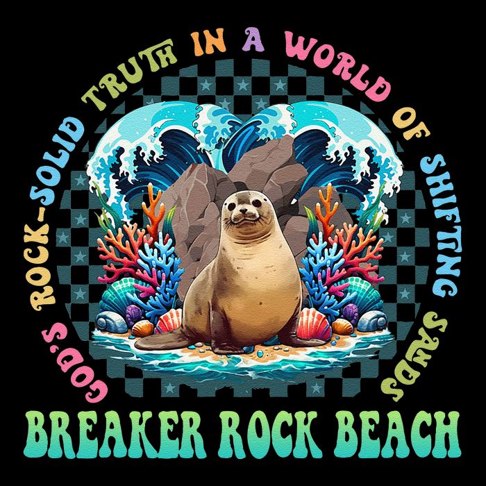 Gods Rock Solid Truth In A World Breaker Rock Beach Vbs 2024 Wool Snapback Cap
