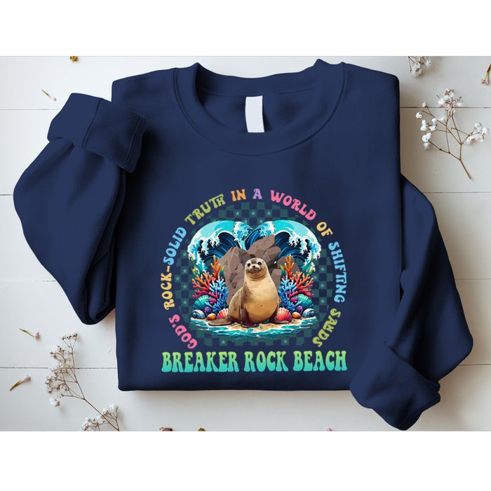 Gods Rock Solid Truth In A World Breaker Rock Beach Vbs 2024 Sweatshirt