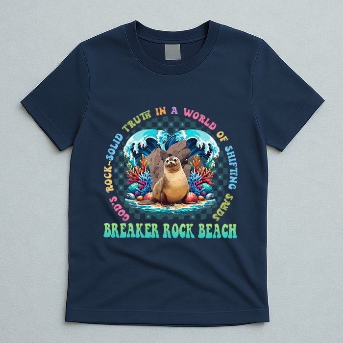 Gods Rock Solid Truth In A World Breaker Rock Beach Vbs 2024 T-Shirt