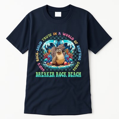 Gods Rock Solid Truth In A World Breaker Rock Beach Vbs 2024 Tall T-Shirt