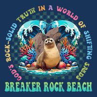 Gods Rock Solid Truth In A World Breaker Rock Beach Vbs 2024 Sustainable Bucket Hat