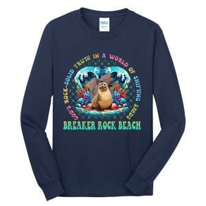 Gods Rock Solid Truth In A World Breaker Rock Beach Vbs 2024 Tall Long Sleeve T-Shirt