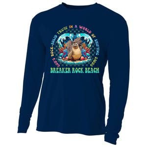 Gods Rock Solid Truth In A World Breaker Rock Beach Vbs 2024 Cooling Performance Long Sleeve Crew