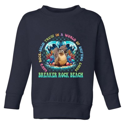 Gods Rock Solid Truth In A World Breaker Rock Beach Vbs 2024 Toddler Sweatshirt