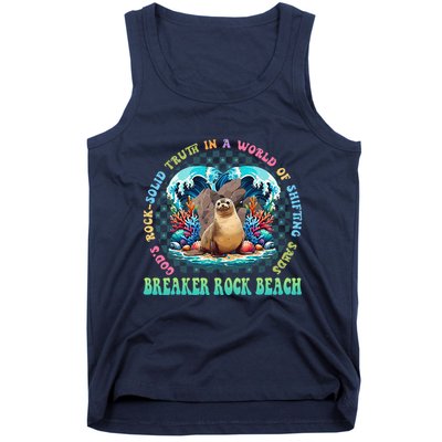 Gods Rock Solid Truth In A World Breaker Rock Beach Vbs 2024 Tank Top
