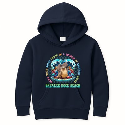 Gods Rock Solid Truth In A World Breaker Rock Beach Vbs 2024 Kids Hoodie