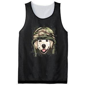 Golden Retriever Soldier Veteran Funny Dog Army Mesh Reversible Basketball Jersey Tank