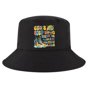 GodS Rock Solid Breaker Rock Beach Vbs 2024 Christian Cool Comfort Performance Bucket Hat