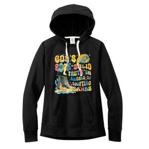 GodS Rock Solid Breaker Rock Beach Vbs 2024 Christian Women's Fleece Hoodie