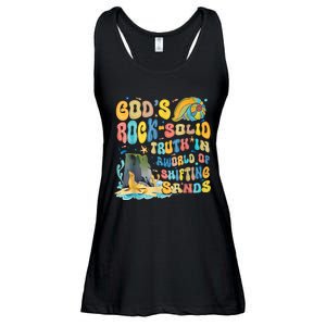 GodS Rock Solid Breaker Rock Beach Vbs 2024 Christian Ladies Essential Flowy Tank