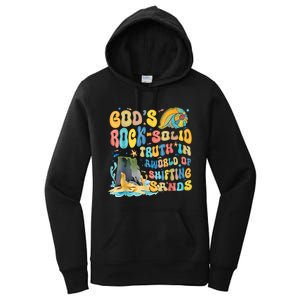 GodS Rock Solid Breaker Rock Beach Vbs 2024 Christian Women's Pullover Hoodie