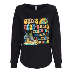 GodS Rock Solid Breaker Rock Beach Vbs 2024 Christian Womens California Wash Sweatshirt