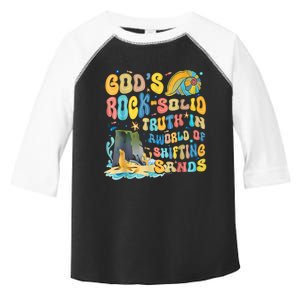 GodS Rock Solid Breaker Rock Beach Vbs 2024 Christian Toddler Fine Jersey T-Shirt