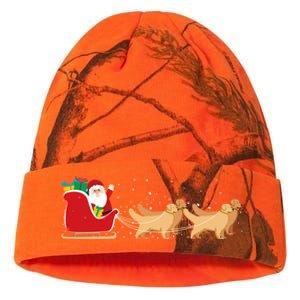 Golden Retriever Santa Christmas Sleigh Funny Labrador Xmas Gift Kati Licensed 12" Camo Beanie