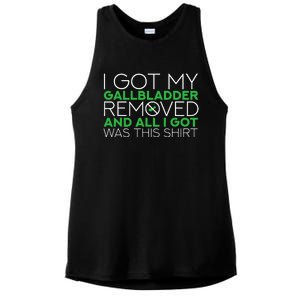 Gallbladder Removal Surgery Recovery Ladies PosiCharge Tri-Blend Wicking Tank