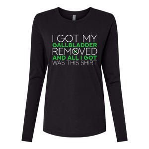 Gallbladder Removal Surgery Recovery Womens Cotton Relaxed Long Sleeve T-Shirt