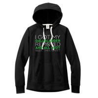 Gallbladder Removal Surgery Recovery Women's Fleece Hoodie