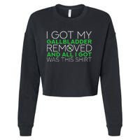 Gallbladder Removal Surgery Recovery Cropped Pullover Crew