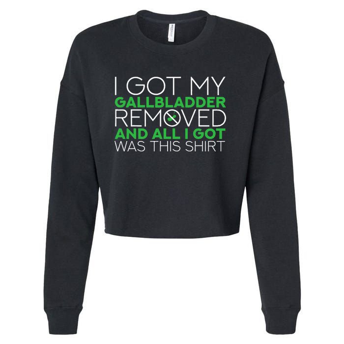 Gallbladder Removal Surgery Recovery Cropped Pullover Crew