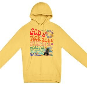 Gods Rock Solid Truth In A World Premium Pullover Hoodie