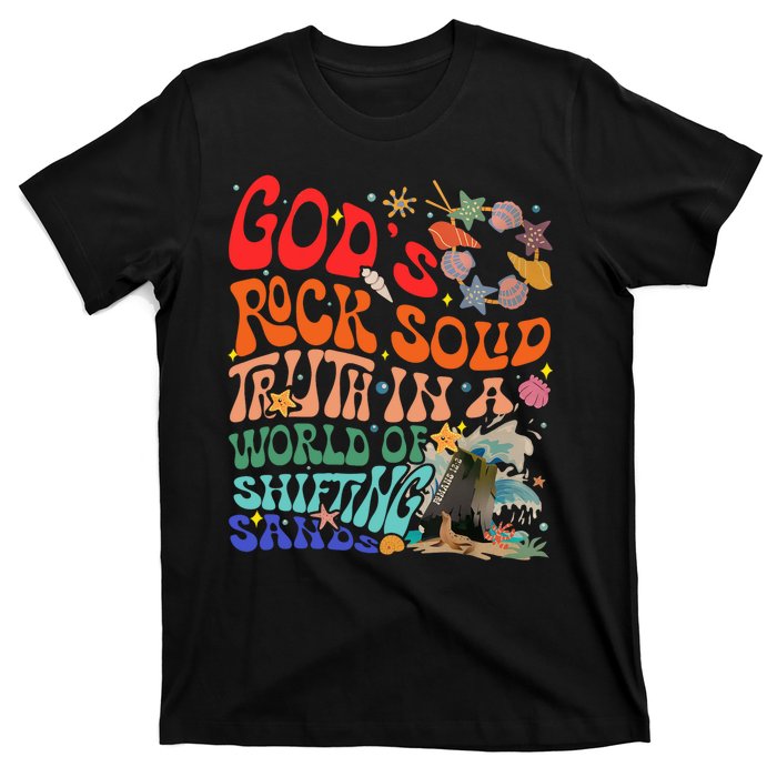 Gods Rock Solid Truth In A World T-Shirt