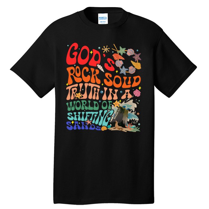 Gods Rock Solid Truth In A World Tall T-Shirt