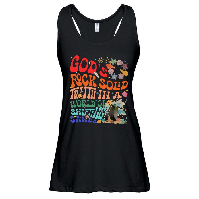 Gods Rock Solid Truth In A World Ladies Essential Flowy Tank