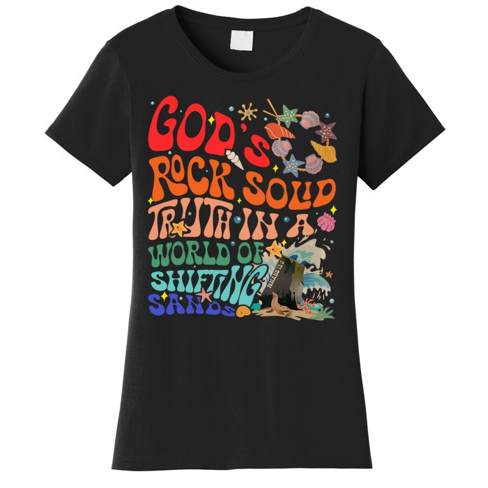 Gods Rock Solid Truth In A World Women's T-Shirt