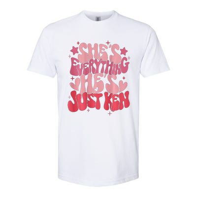 Groovy Retro Shes Everything Hes Just Ken Softstyle® CVC T-Shirt