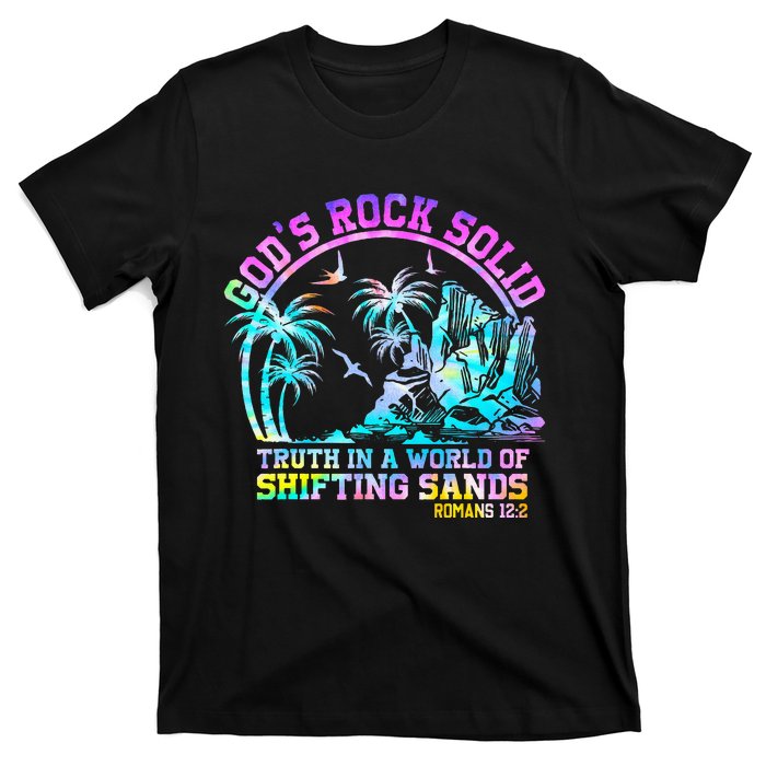 GodS Rock Solid Breaker Rock Beach Vbs 2024 Christian T-Shirt