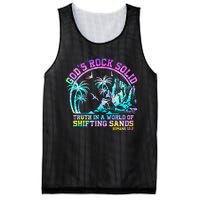 GodS Rock Solid Breaker Rock Beach Vbs 2024 Christian Mesh Reversible Basketball Jersey Tank