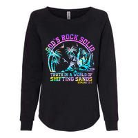 GodS Rock Solid Breaker Rock Beach Vbs 2024 Christian Womens California Wash Sweatshirt