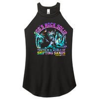 GodS Rock Solid Breaker Rock Beach Vbs 2024 Christian Women's Perfect Tri Rocker Tank