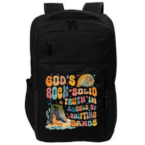 GodS Rock Solid Breaker Rock Beach Vbs 2024 Christian Impact Tech Backpack