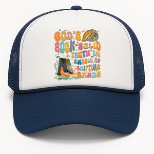 GodS Rock Solid Breaker Rock Beach Vbs 2024 Christian Trucker Hat