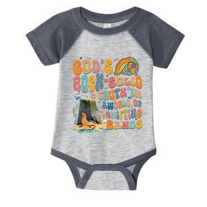 GodS Rock Solid Breaker Rock Beach Vbs 2024 Christian Infant Baby Jersey Bodysuit