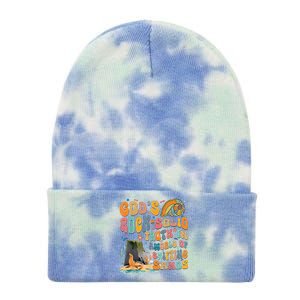 GodS Rock Solid Breaker Rock Beach Vbs 2024 Christian Tie Dye 12in Knit Beanie