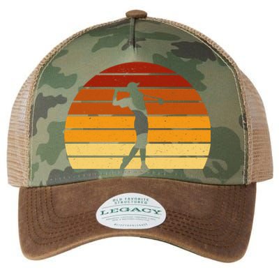 Golf Retro Sunset Golfing Legacy Tie Dye Trucker Hat