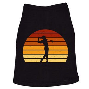 Golf Retro Sunset Golfing Doggie Tank