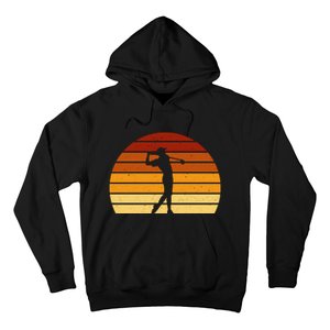 Golf Retro Sunset Golfing Hoodie