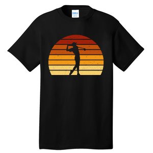 Golf Retro Sunset Golfing Tall T-Shirt