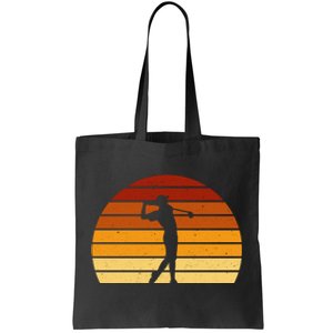 Golf Retro Sunset Golfing Tote Bag