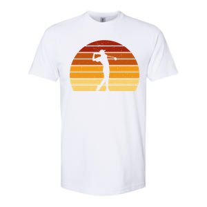 Golf Retro Sunset Golfing Softstyle CVC T-Shirt