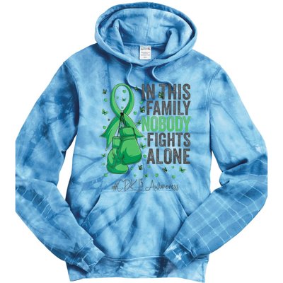 Green Ribbon Survivor Fighter CDKL5 Awareness VNeck Tie Dye Hoodie