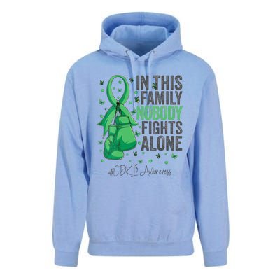 Green Ribbon Survivor Fighter CDKL5 Awareness VNeck Unisex Surf Hoodie