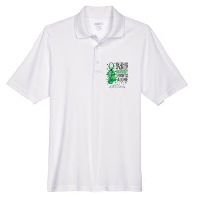 Green Ribbon Survivor Fighter CDKL5 Awareness VNeck Men's Origin Performance Pique Polo