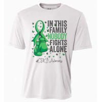 Green Ribbon Survivor Fighter CDKL5 Awareness VNeck Cooling Performance Crew T-Shirt